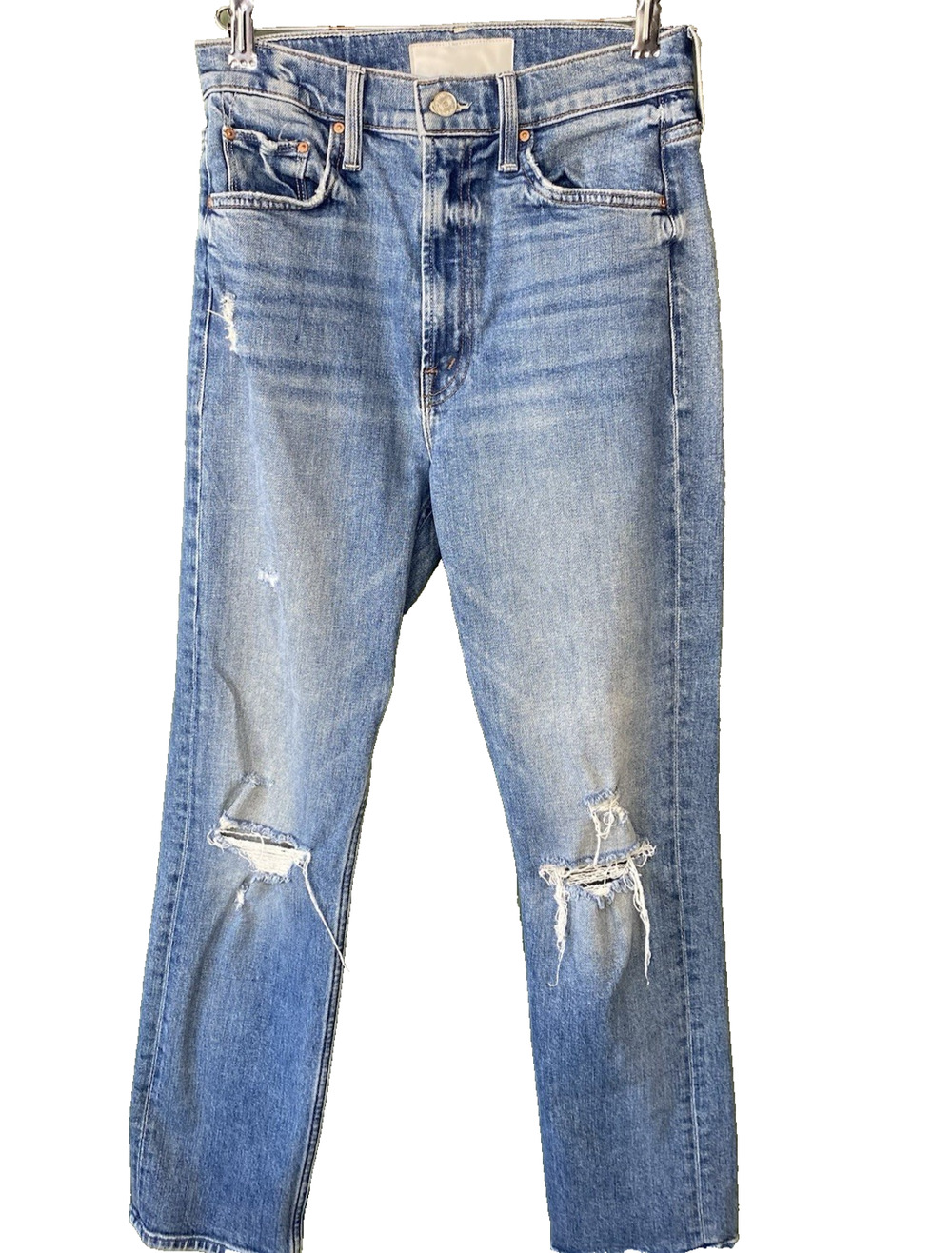 MOTHER Superior Jeans Womens 26 High Waisted Rider Ankle Far Beyond The Sky